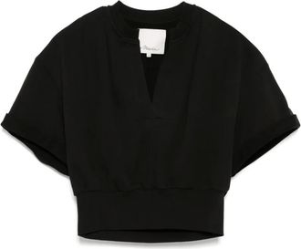 3.1 Phillip Lim cropped top - women - Cotton - S - Black