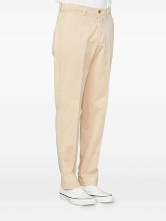 Officine Générale cotton trousers - men - Organic Cotton - 54 - Neutrals