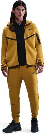 Nike Mens Tech Fleece Joggers - Ochre/Black Size XXL