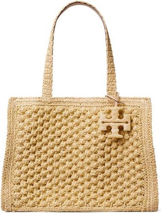 Tory Burch Ella Hand Crochet Straw Bag in Natural at Nordstrom