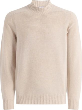 Gran Sasso Lupo Turtleneck - Knitwear - Hombre - Beige - 2XL