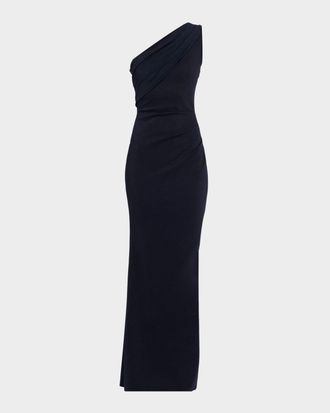 La Petite Robe Di Chiara Boni Zenab Sugar One-Shoulder Long Gown