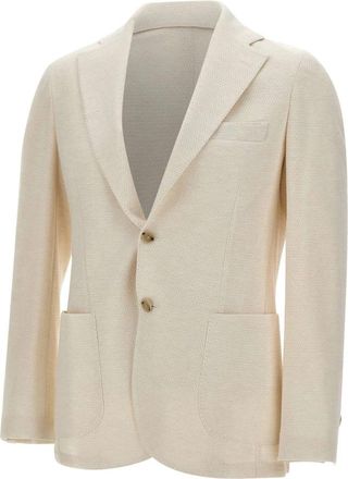 Barba JCK Active Mono Blazer - Heren - Blazers - Wit - M - Katoen - Jassen