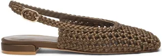Stuart Weitzman Schoenen, Dames, Groen, 36 1/2 EU, Leer, Marina Slingback
