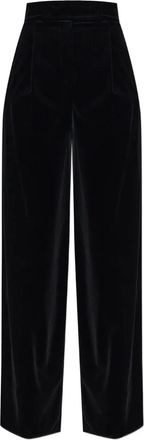 Max Mara Zijden plooibroek - Zwart