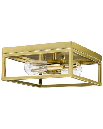 Bethel International 12In Metal Flush Mount