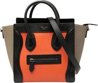Celine Pre-owned Handbags, female, Orange, Size: ONE SIZE Pre-owned Leather celine-bags