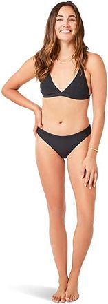 Carve Designs Gigi Smocked Top Womens Swimwear Black : MD (US 8-10), Spandex/Polyester