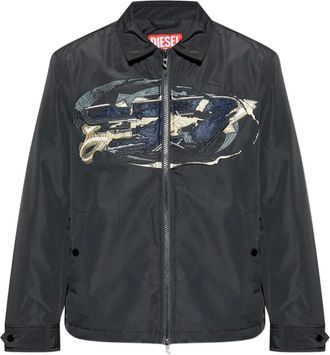 Diesel embroidered panel jacket - Nero
