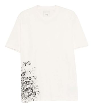 Yohji Yamamoto White Crew Neck T-Shirt