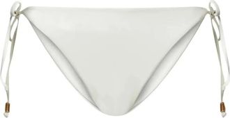 Twin-Set tie-fastening bikini bottom - women - Polyamide/Elastane/Elastane/Polyamide - V - White