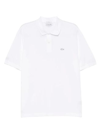 Lacoste logo-embroidered polo shirt - White