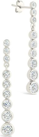Sterling Forever Sterling Silver Ianthe Brilliant Cut CZ Dangle Earrings