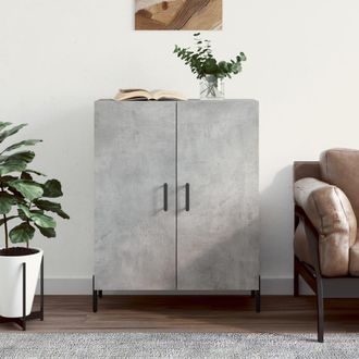 vidaXL Vidaxl - Aparador De Madera De Ingenier&iacute;a Gris Hormig&oacute;n 69,5x34x90 Cm