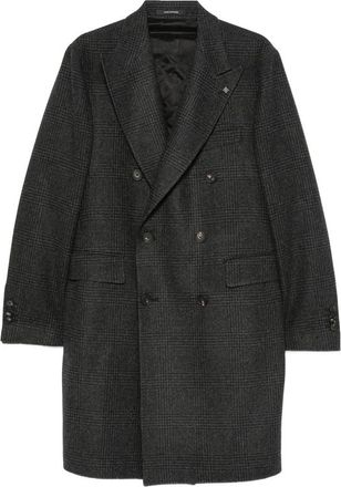 Tagliatore Double-breasted Check-pattern Coat
