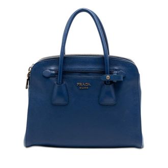 Prada Pre-owned Prada Saffiano Cuir Double Zip Top Handle Bag Ladies ZV7U4551XQX2D347