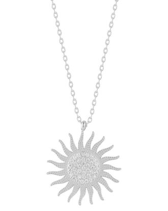 Glaze Jewelry Silver Cz Necklace