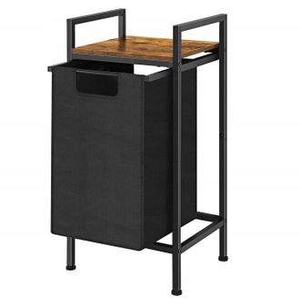 OEM Cesta De Ropa Con Estante, Estilo Industrial Loft, De Madera, 72x50x33 (w010)