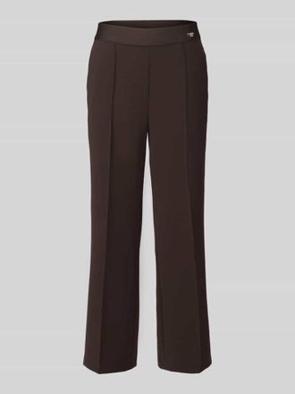 Cambio Regular Fit Culotte mit B&uuml;gelfalten Modell CAMERON in Dunkelbraun, Gr&ouml;&szlig;e 32
