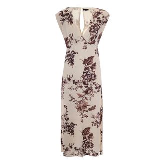 Liu Jo Long Printed Satin Dress - female - Liu Jo - Midi Dresses - Multicolor - XS - Dresses