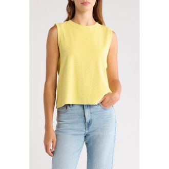 Nation Ltd Nara Cotton Muscle Tank in Citrus Yellow at Nordstrom Rack, Size Xx-Large