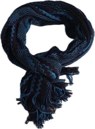 Missoni Kleurrijke Geometrische Wollen Sjaal - Dames - Wintersjaals - Veelkleurig - ONE Size - Wol - Accessoires