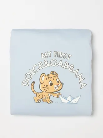 Dolce & Gabbana Copertina in cotone con stampa logo