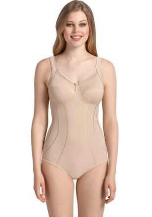 Anita Since 1886 Miederbody ANITA SINCE 1886 Clara, Damen, Gr. 100, Cup D, beige (sand), Stoff, Obermaterial: 60% Polyamid, 40% Elasthan, clean, klassisch, Bodys Miede