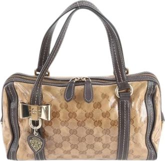 Gucci Pre-owned Handbags, female, Brown, Size: ONE SIZE Pre-owned Vintage Tote Bag