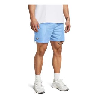 Under Armour Icon Mesh Shorts Mens Blue Drawstring Waist Training DSGL141