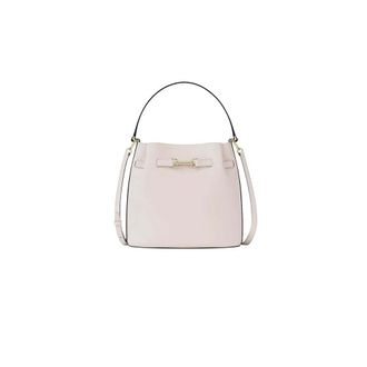 Michael Kors Tassen, Dames, Beige, ONE Size, Leer, Carson Medium Pebbled Leather Convertible Bucket Crossbody Bag