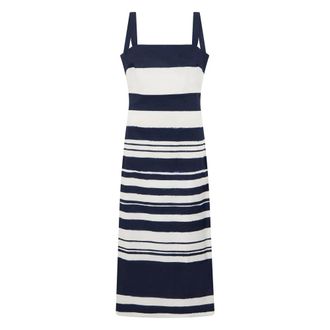 Veronica Beard Midi Dresses, female, Multicolor, Size: S Striped Midi Dress