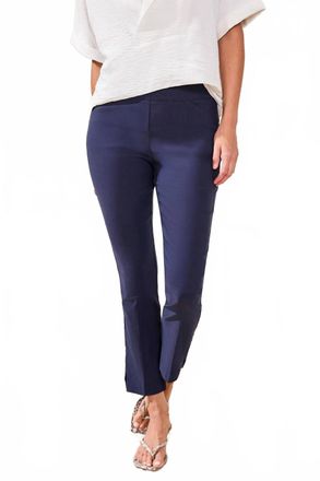 Tribal Flatten It Pull On Ankle Pants In Ink/navy