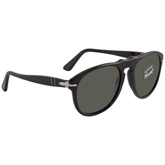 Persol Crystal Green Pilot Mens Sunglasses PO0649 9531 56