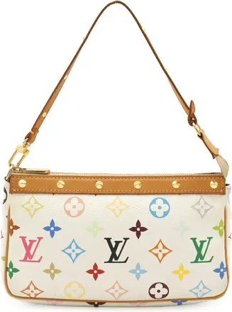 Louis Vuitton Blanc Monogram Canvas Pochette Pouch (Pre-Owned)