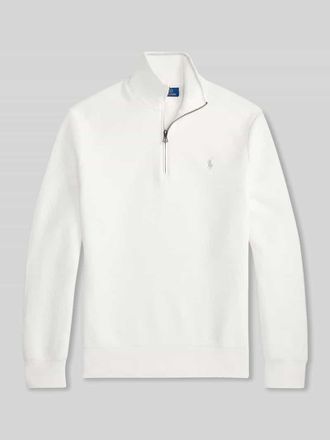 Polo Ralph Lauren Regular Fit Troyer aus reiner Baumwolle in Weiss, Gr&ouml;&szlig;e XXL