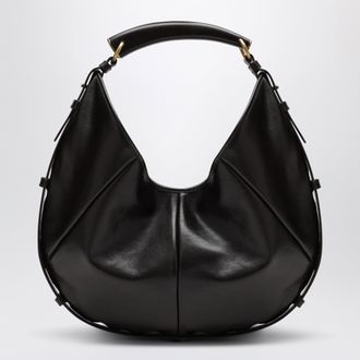 Saint Laurent Medium Mombasa hobo bag in calfskin leather, brown