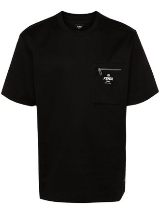 Tシャツ・カットソー Fendi T-Shirt T-Shirt Cotton Black | Fendi