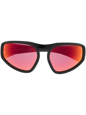 Moncler Pentagra geometric sunglasses - Black