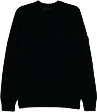 Stone Island logo-patch jumper - Blue