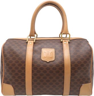 Celine Brown Pvc Boston Bag (Pre-Owned)
