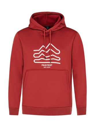 Protest Kapuzenpullover PROTEST Kapuzenpullover PRTKERRA, Herren, Gr. L, rot (barn rot), Obermaterial: 95% Polyester PES. 5% Elasthan EL., Pullover Kapuzenpul