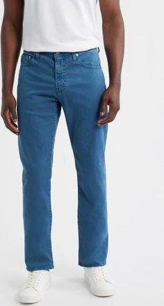 AG - Adriano Goldschmied Everett Slim Straight Leg Pants in Sulfur Deep Sea at Nordstrom, Size 29 X 34