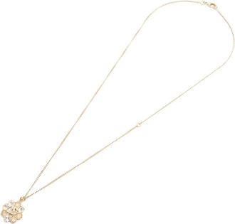 Chanel 2015 halsketting met hanger verfraaid met kristallen - Goud