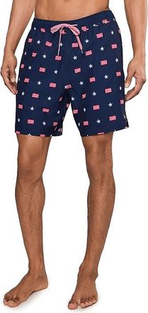Saxx Underwear Oh Buoy 2-in-1 7 Volley Mens Swimwear Usa Signet/Maritime : 2XL, Polyester/Mesh/Elastane