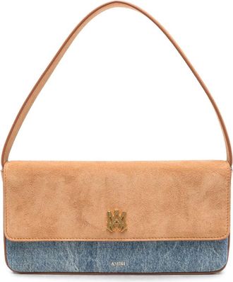 Amiri MA Millie Suede-panelled Shoulder Bag