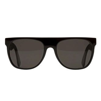 Retro Superfuture Flat Top Zonnebril - Heren - Accessoires - Zwart - Maat: 55 MM