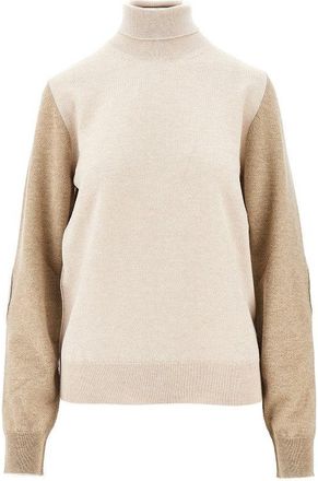 Maison Margiela Two-tone wool turtleneck sweater Woman S