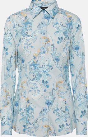 Etro Printed cotton-blend shirt