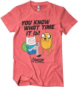 Adventure Time Officially Licensed Its Mens T-Shirt (Red-Heather), Small